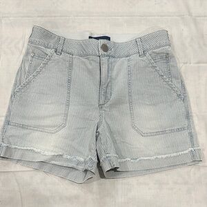 Democracy Ab-solutionClassic Striped Women's Jean Shorts Sz 10